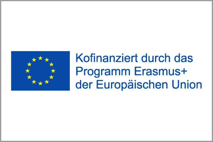 Logo-Schriftzug Kofinanzierung durch Erasmus+