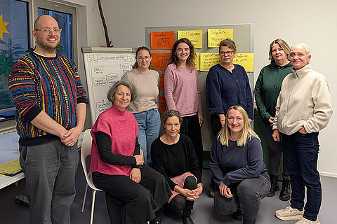 Mitarbeitende der Geschäftsstelle des Kitaverbandes beim Diversity Workshop, November 2025 (© Zoya Kostova)