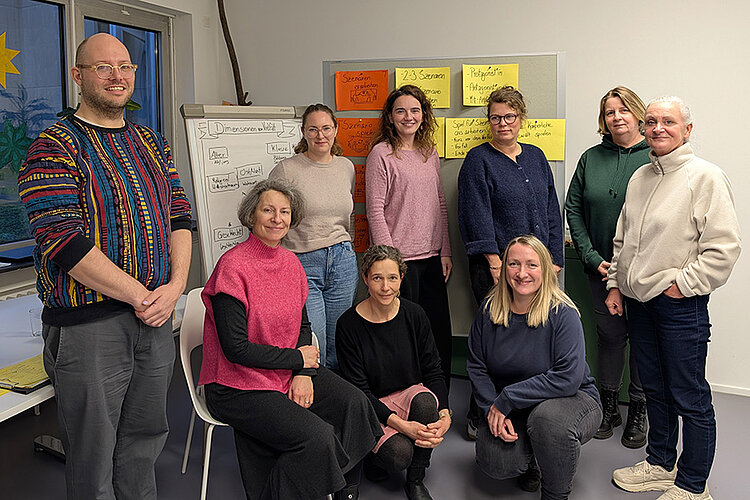 Mitarbeitende der Geschäftsstelle des Kitaverbandes beim Diversity Workshop, November 2025 (© Zoya Kostova)